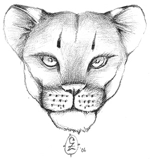 "Tonto" Graphite on heavy white paper